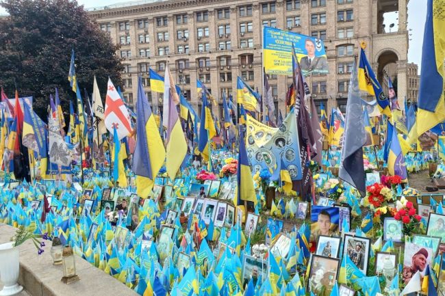 Respecting Martyrs: A Memorial In Kyiv City Remembering Fallen Soldiers
